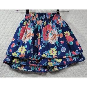 1989 Place Children's Place Girl's Blue Floral Ruffle Skirt Flare Size 8